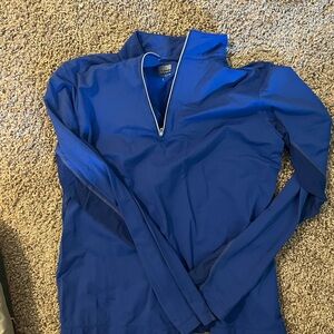 Blue Quarter-Zip Pullover